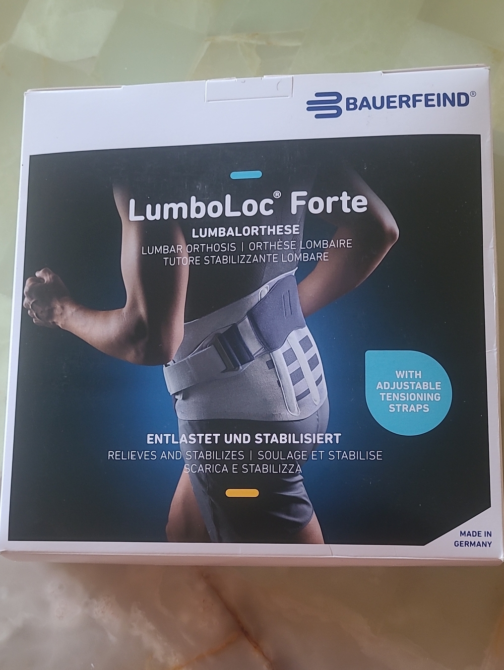 Bauerfeind LumboLoc Forte Lumbar Support Belt - Grey